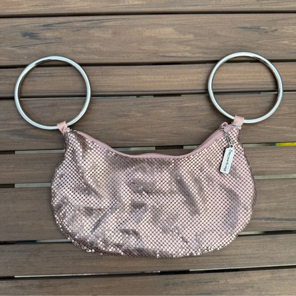 Whiting & Davis RARE Dusty Pink Mesh